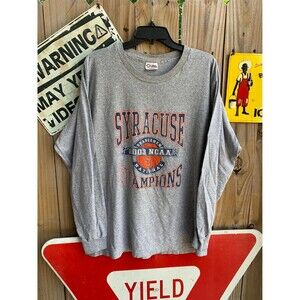 Grey Syracuse Orangemen 2003 NCAA Champions long sleeve shirt Size L